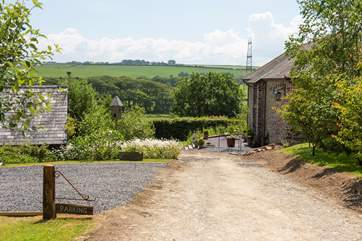 The entrance to this delightful Devonshire farm, once parked up wander down the drive passing the owners' barn where you will find your private entrance, just hidden from view.