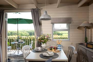 Dinner inside or out, the choice is yours.