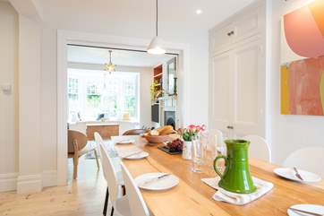 The open plan layout allows the family to spread out but also spend that quality time together.