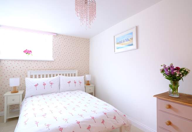 Bedroom three is very pretty and has a double bed.