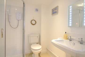 The en suite shower-room to bedroom three.