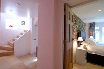 All three bedrooms are on the lower ground floor.