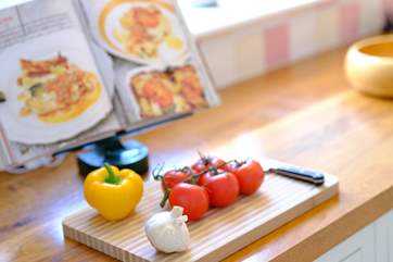Get creative in the gorgeous kitchen.