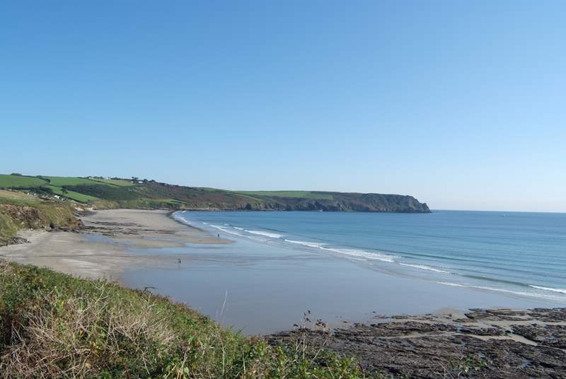 Fancy an early morning swim? Pendower and Carne beach are close by.