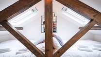 Please note that the mattresses are on floor level and there is restricted head height. 