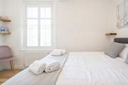 The light and airy second bedroom on the first floor.