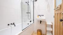 The first floor family bathroom. 