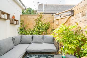 The patio area has a Mediterranean feel and is a real sun-trap in the summer months.