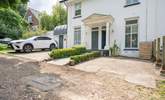 Welcome to Old Bembridge House (with the blue door), a grand property and part of a former hotel, now perfect for an Island holiday. There is parking for one car directly to the front. - Thumbnail Image
