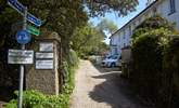 The private unmade lane leading to number Old Bembridge House. - Thumbnail Image