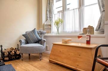 A cosy corner to enjoy a good holiday read.