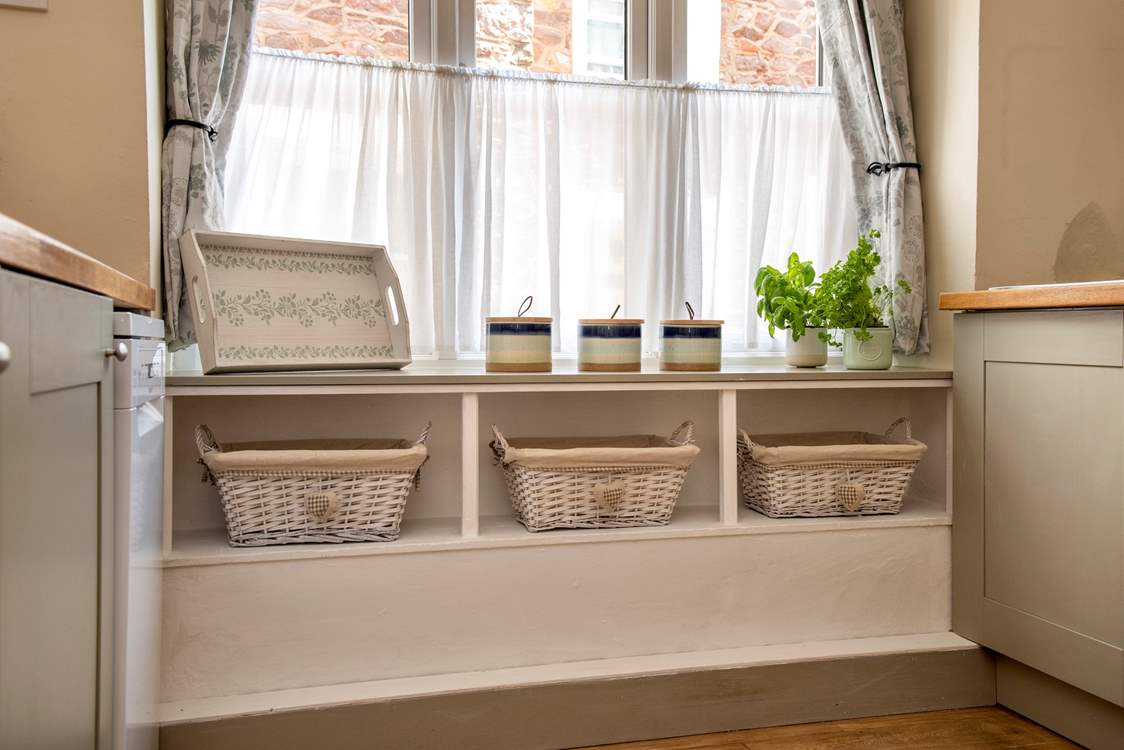Extra storage in the kitchen or a place to perch.