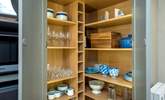 For a traditional cottage the kitchen larder/pantry cupboard is a great space. - Thumbnail Image