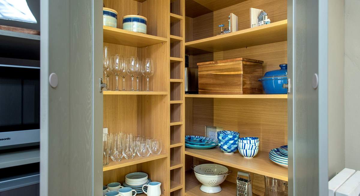 For a traditional cottage the kitchen larder/pantry cupboard is a great space.