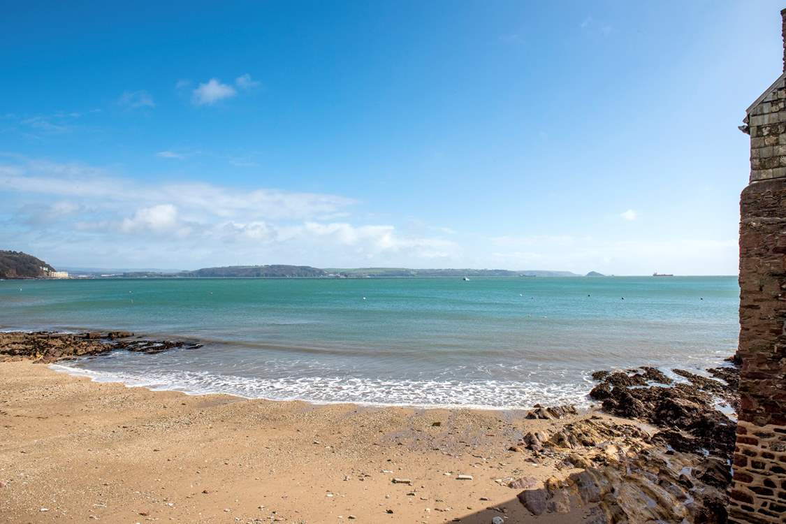 It will take you about a minute to walk to the tidal beach in the village - how convenient is that!