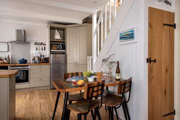 Should you want to dine in, meals can be served at the dining table
