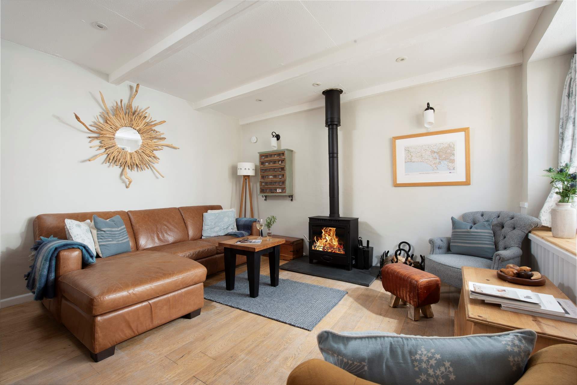 The toasty wood-burner is a welcome sight on those out-of-season breaks.