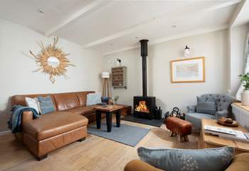 The toasty wood-burner is a welcome sight on those out-of-season breaks.