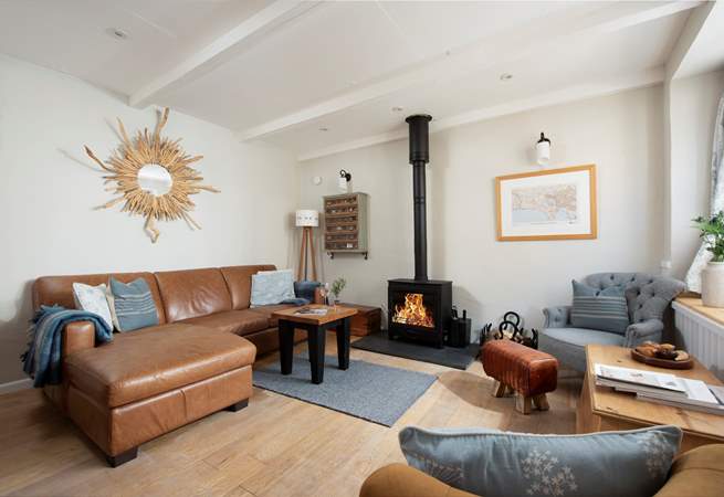 The toasty wood-burner is a welcome sight on those out-of-season breaks.