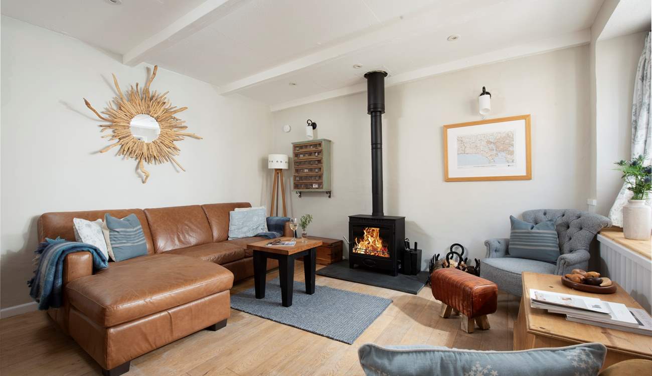 The toasty wood-burner is a welcome sight on those out-of-season breaks.