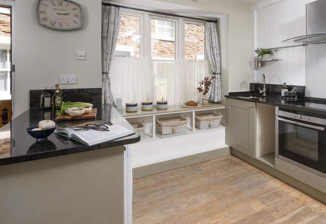 The cottage kitchen has all you need for cooking up your holiday feasts.