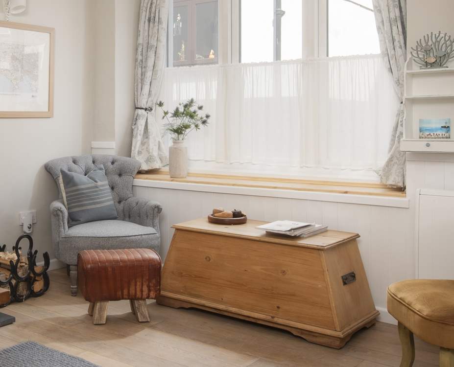 A cosy corner to enjoy a good holiday read.