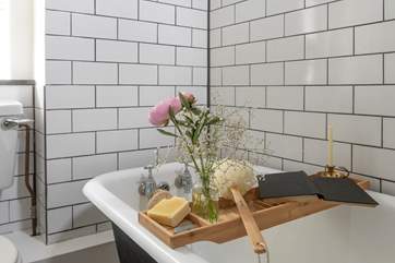 The roll-top bath is absolutely perfect for enjoying a blissful soak at the end of the day.