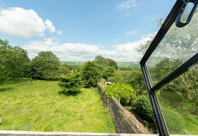 The view from the upstairs Velux windows is nothing but countryside.