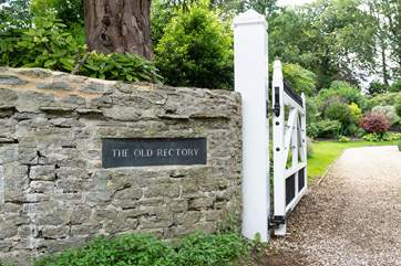 Keep an eye out for the driveway entrance.