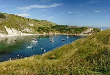 A holiday in Dorset isn't complete without a trip to Lulworth Cove.