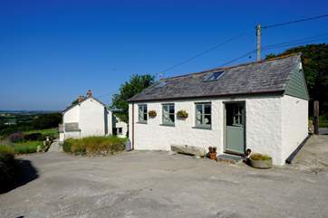 The owners live in the farmhouse next door.