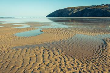 Mawgan Porth beach.