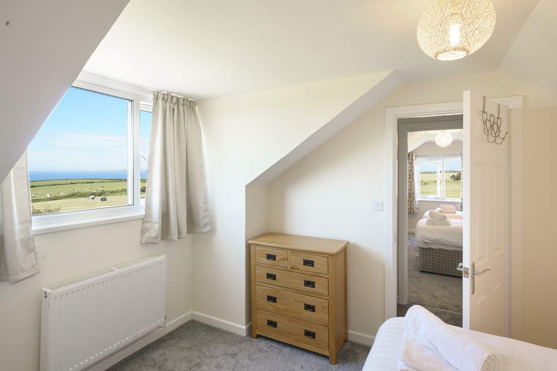 Panoramic  coastal views from bedroom 4.