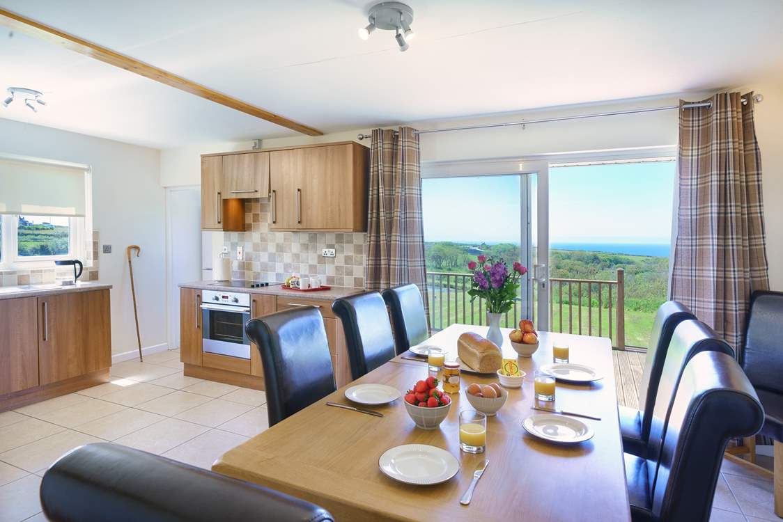 Step on to the decking and soak up the sun after lunch.