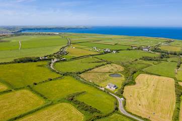 Nestling on the coast in Pembrokeshire countryside but very near the sea.