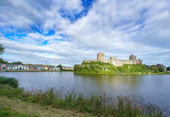 Pembroke Castle is worth a visit, or Carew castle a few miles away. Both have good cafes for lunch. 
