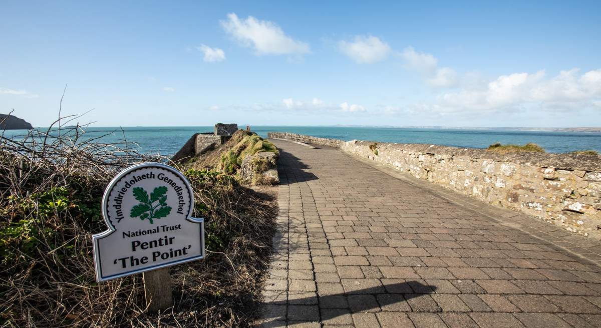 Stroll up The Point in Little Haven to take in the captivating far reaching coastal views. It's also a point of access for the Coastal Path,.