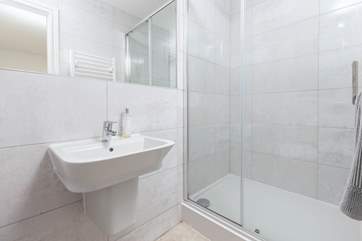 The en suite shower-room for bedroom one.