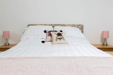 Bedroom one has plenty of storage for your holiday belongings.