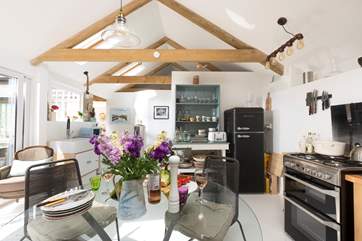 With two wood-burning stoves, you will be snug here whatever the weather.