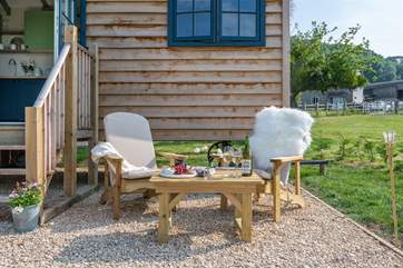 Al fresco dining is a must. Prep your cheese board and pour the wine, it's time to leave your worries behind.