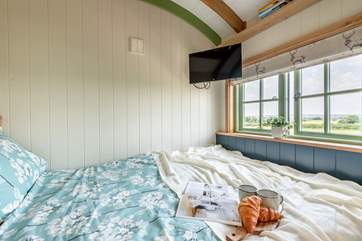 Cosy nights in bed and slow mornings taking in your beautiful view.