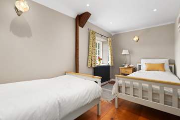 The twin bedroom.