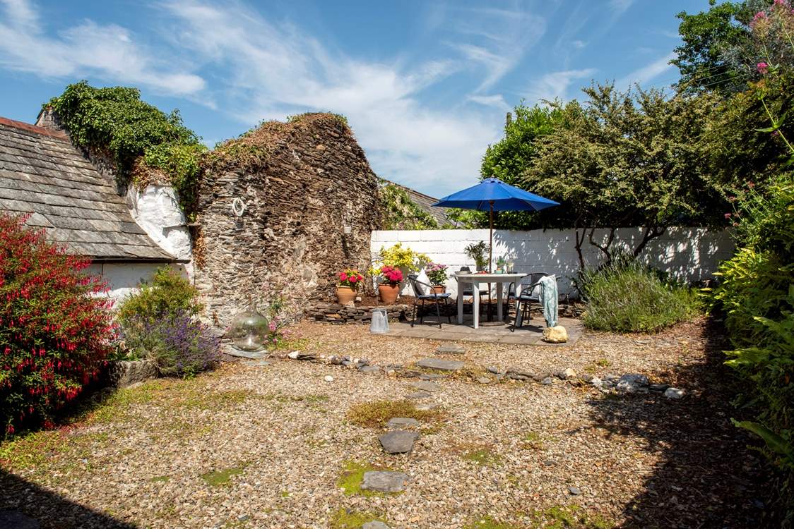 The sheltered courtyard is a real treat.