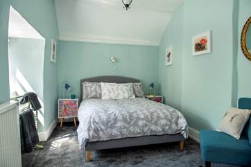 Pretty bedroom 2 has a double bed.