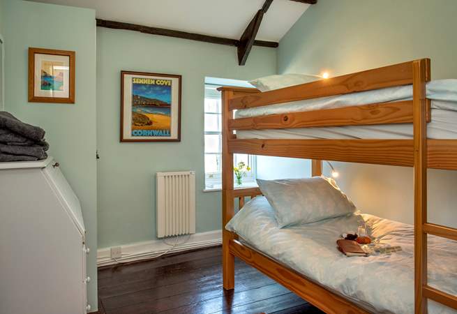The bunk-beds in bedroom 3 will delight younger members of your party.