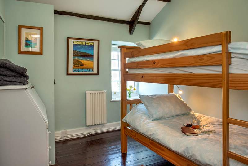 The bunk-beds in bedroom 3 will delight younger members of your party.