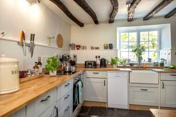 The cottage kitchen is packed full of everything you need to cook up those holiday treats.