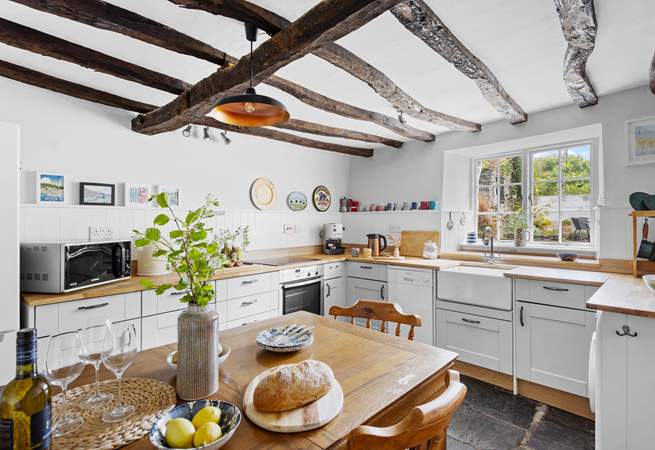 The kitchen/dining-room is the heart of the home.