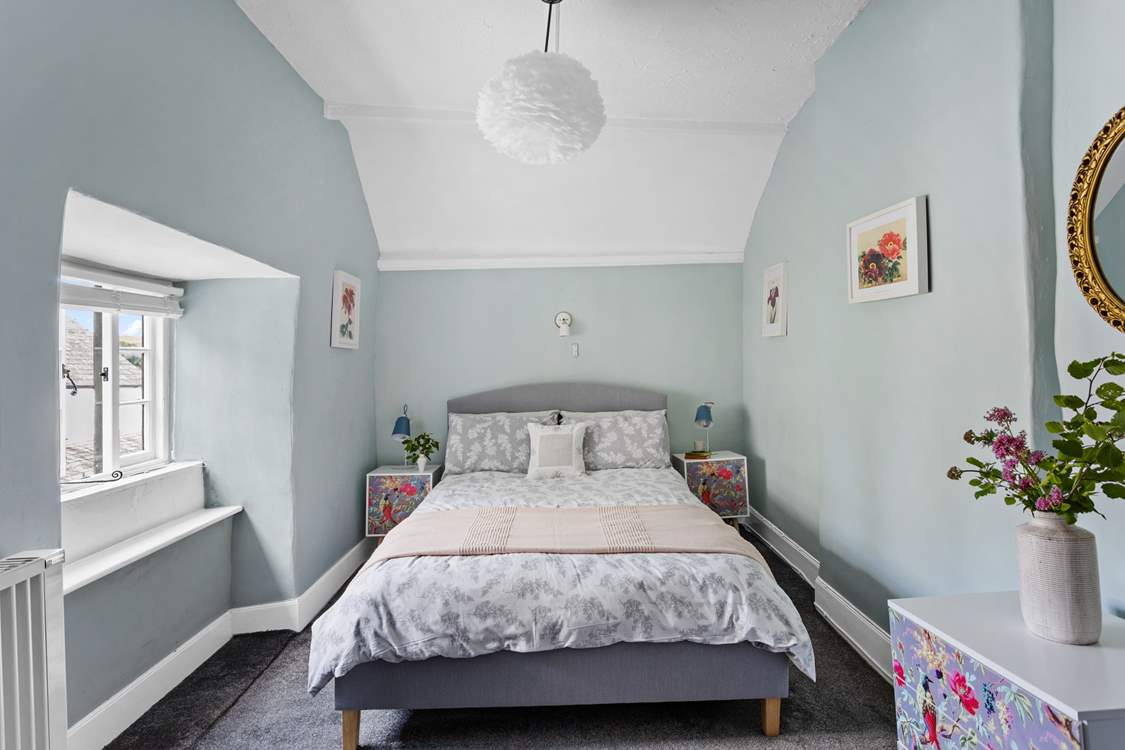 Pretty bedroom 2 has a double bed.